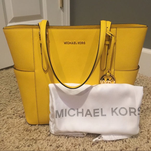 Michael Kors Handbags - Michael Kors Yellow Tote
